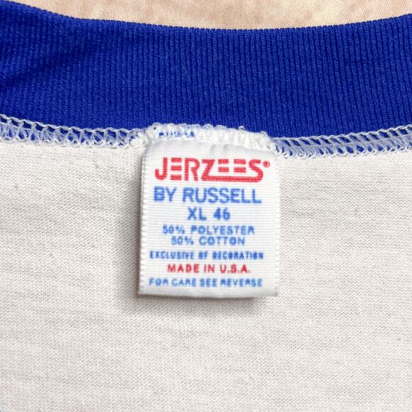 Vintage 80s Jerzees by Russell #1 Grandma Airbrushed Ringer T-Shirt White Heart - Picture 3 of 8